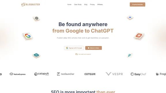 BlogBuster - Increase Organic Traffic and Backlinks