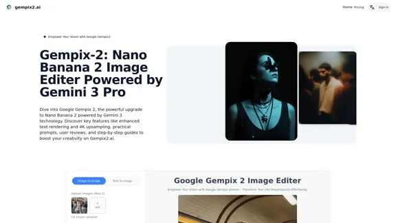 Google Gempix2 - Fortschrittlicher KI-Bildeditor für atemberaubende Visuals