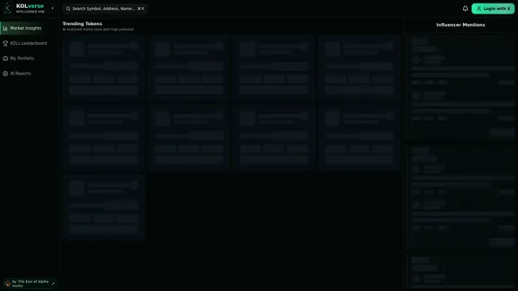 KOLverse - Hub de surveillance des KOL et d'intelligence crypto