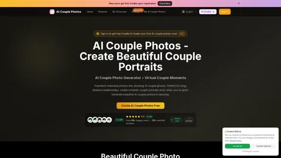 AI Couple Photo Maker - Erstellen Sie atemberaubende Paarfotos online
