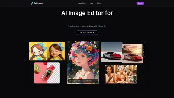 Editimg AI - Fortschrittlicher KI-Bildeditor