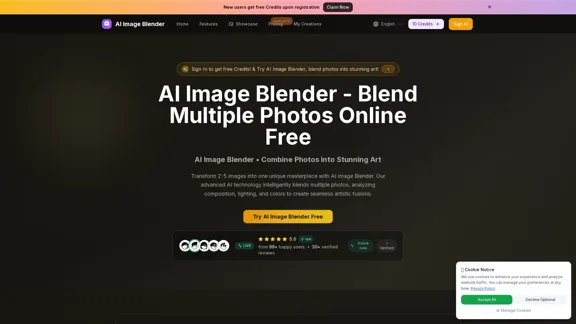 AI Image Blender - Combinez des images en une seule