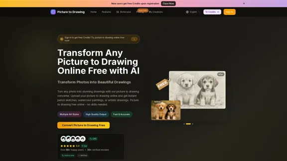 Picture to Drawing - Fotos kostenlos online in Zeichnungen umwandeln