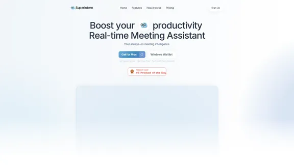 SuperIntern - Ассистент встреч в реальном времени