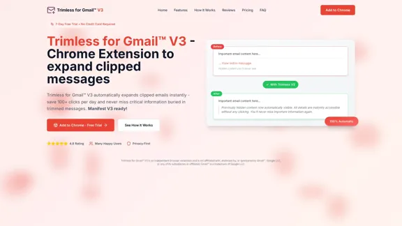Trimless for Gmail™ V3 - 自動展開被剪裁的 Gmail 訊息