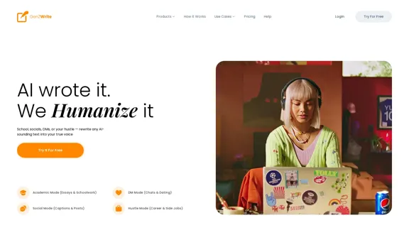 GenZ Write - KI hat es geschrieben. Wir machen es menschlich.