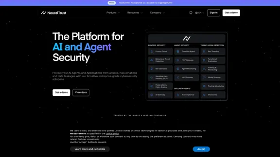 NeuralTrust - La plataforma para la seguridad de IA y agentes
