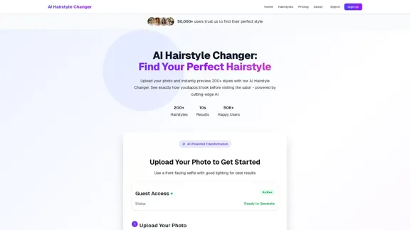 AI Hairstyle Changer - Transforma tu apariencia con IA