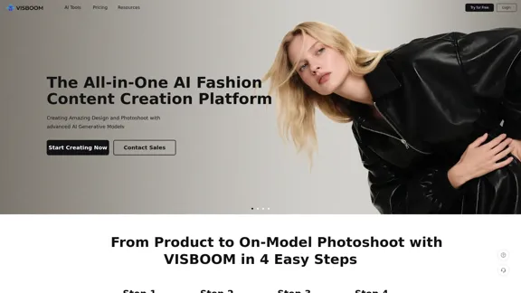 Visboom - Principal Plataforma de Criação Visual de Moda com IA para E-commerce