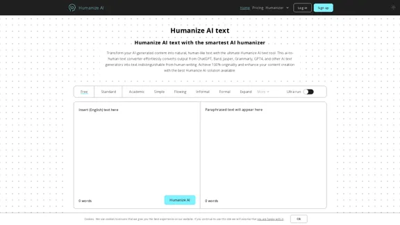 Humanize AI Pro - Effortlessly convert AI-generated text into content that feels human-like.