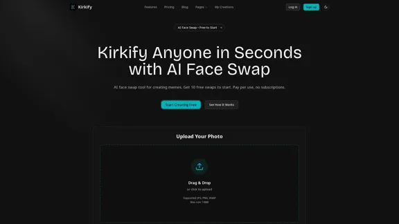 Kirkify AI - Free Face Swap Tool for Charlie Kirk Memes