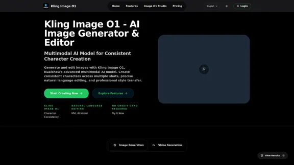Kling Image O1 - Générateur d'images IA