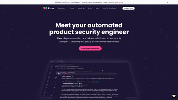 Pixee AI - Ihr automatisierter Produktsicherheitsingenieur
