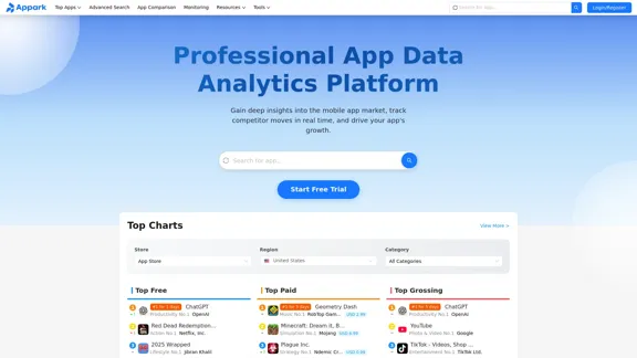 Appark - 免費應用程式分析工具