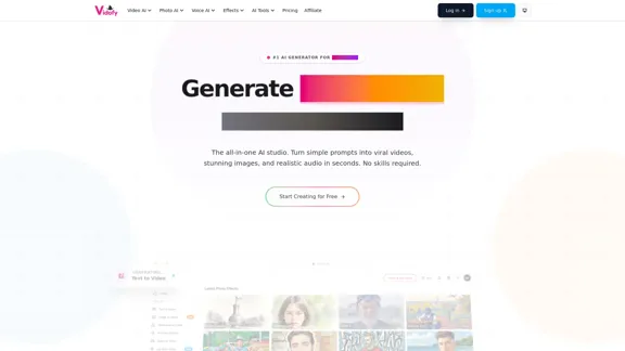 Vidofy AI - Mejor generador de videos e imágenes con IA