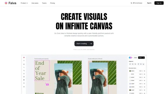 Falva - AI-Driven Visual Design Accessible to All
