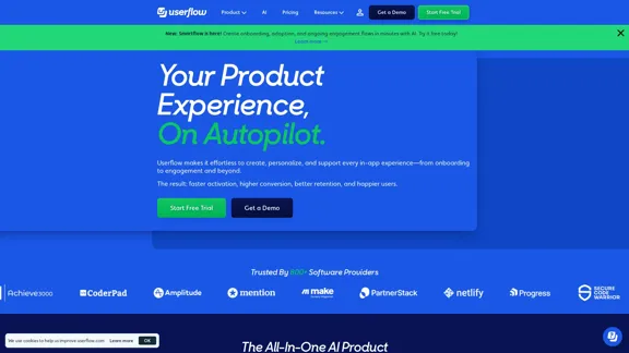 Userflow - 以人工智慧驅動的產品採用與入門平台