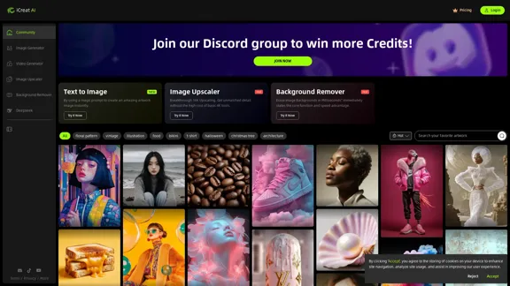 iCreat AI - Все-в-одном AI платформа для генерации изображений и видео