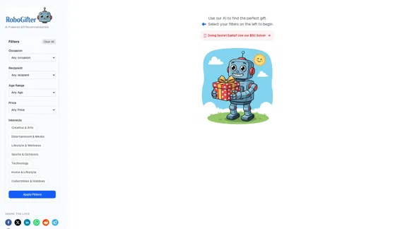 RoboGifter - KI-gestützte Geschenkempfehlungen