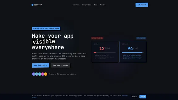 Hado SEO - Alternative zu Prerender.io