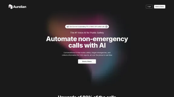 Aurelian - 非緊急通話のためのAI駆動自動化 Aurelian - 非緊急通話のためのAI駆動自動化