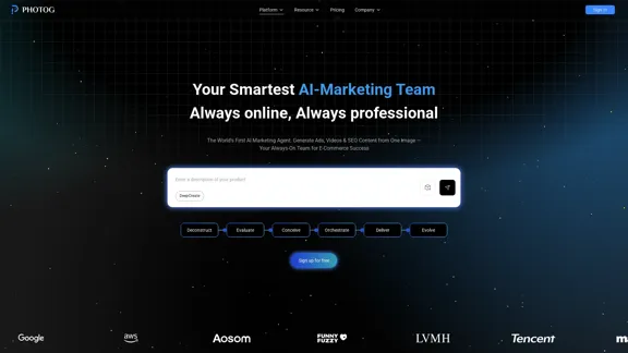 Your smartest AI marketing team. Always online, always professional.