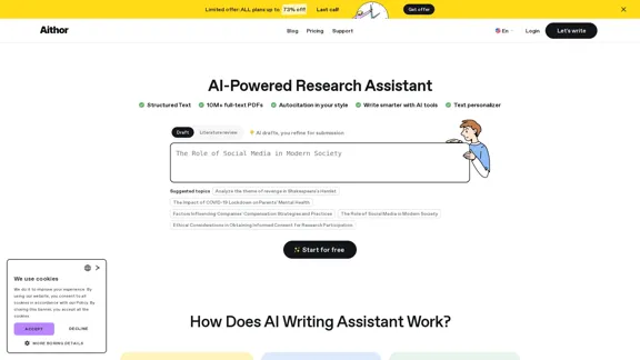 AI Writing Assistant | Research and Writing Tool – Aithor
