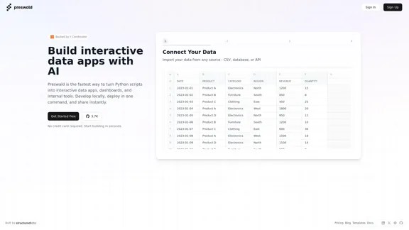 Preswald - AI Data Application Creator