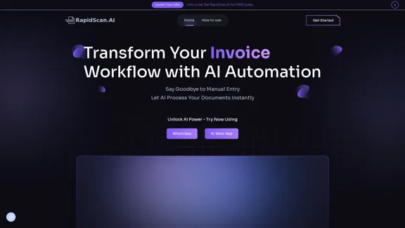 RapidScan AI - インテリジェントな文書処理と管理