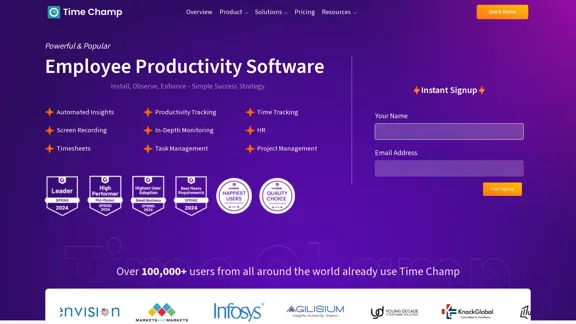 Stay Ahead with the Best Productivity Tracking Software | Time champ