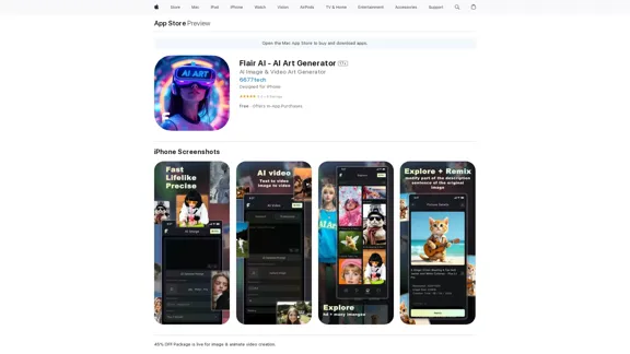 Flair AI - App StoreのAIアートジェネレーター