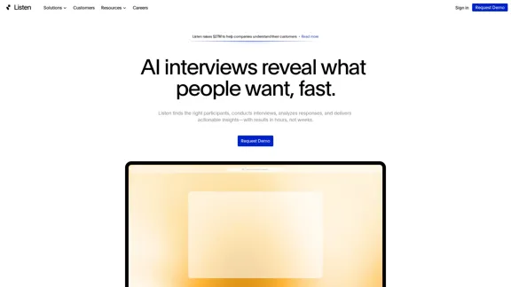 Listen Labs - 客戶訪談變得簡單 Listen Labs - 客戶訪談變得簡單