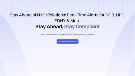 ViolationWatch - 實時紐約市違規警報，保持合規性