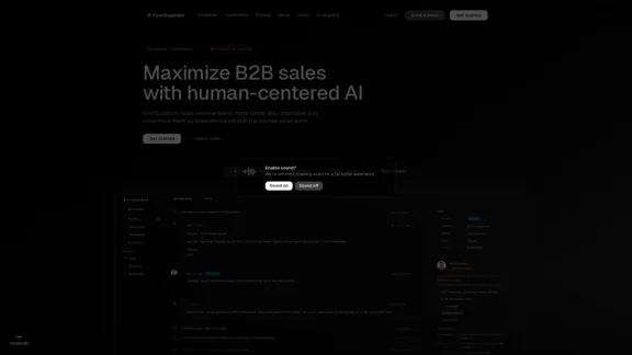 FirstQuadrant - Maximiza las ventas B2B con inteligencia artificial centrada en el ser humano.
