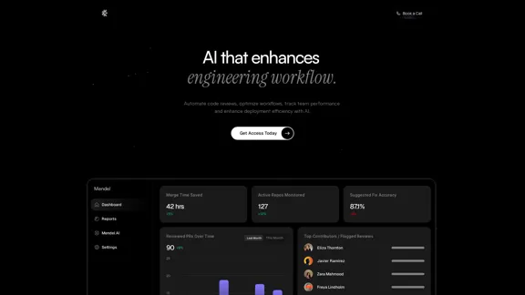 Mendel - AI for Code Quality, Reviews, Engineering Metrics, and Speed
