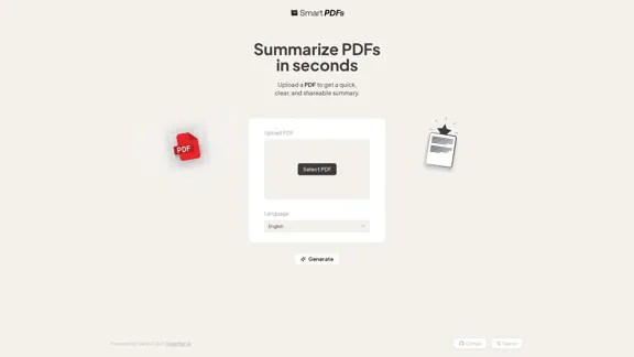 Smart PDFs - Summarize PDFs quickly.