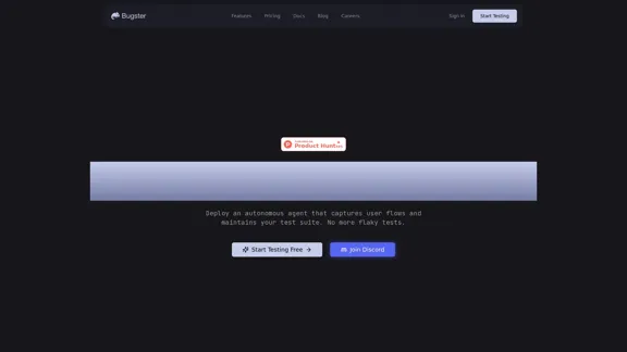 Bugster - A testing solution powered by AI for developers on the go.