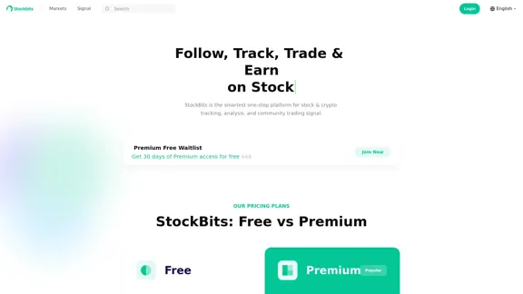 Stockbits - A smart and free platform for tracking stocks and cryptocurrencies.