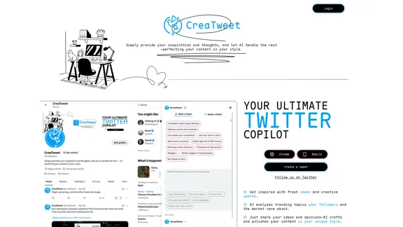 CreaTweet - Tool for Twitter powered by AI