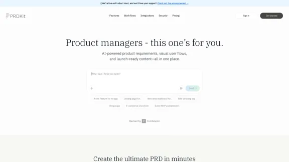 PRDKit: AI駆動の製品要件