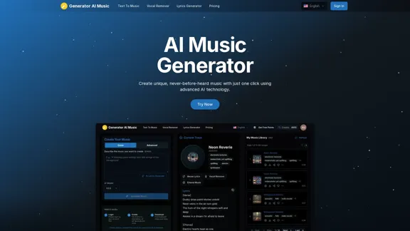 AI音乐生成器 - 轻松使用AI创作歌曲