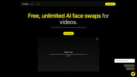 Livideo - Crea videos increíbles de intercambio de caras al instante.