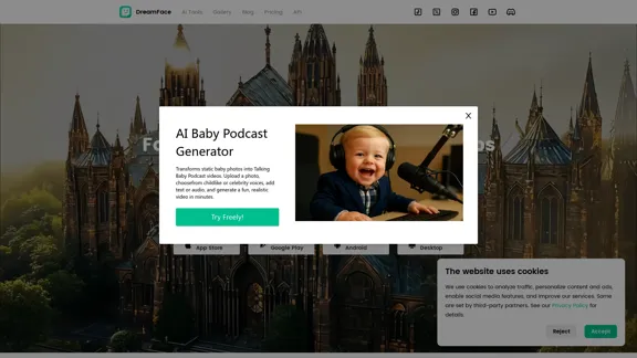 Dreamface - Schneller KI-Video-Generator direkt zur Hand
