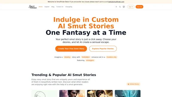 SmutFinder - AI Adult Stories