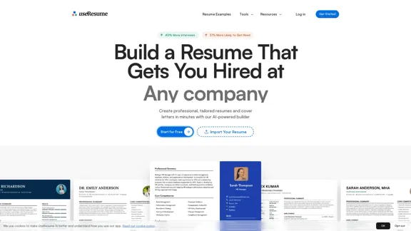 UseResume.ai - 最佳免费人工智能简历和求职信生成器
