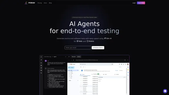 Posium - AI Agents for Comprehensive Testing