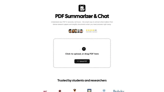 PDF Summarizer and Chat - Never read an entire PDF again.