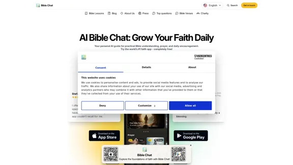 Bible Chat - Cresça Sua Fé Diariamente