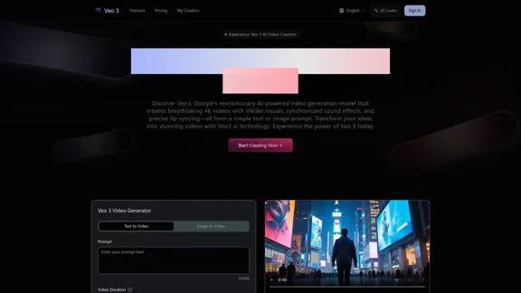 Veo 3 AI - Free Veo 3 AI Video Generator with Sound