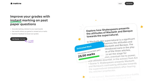 MarkMe - Immediate Essay Feedback for GCSEs